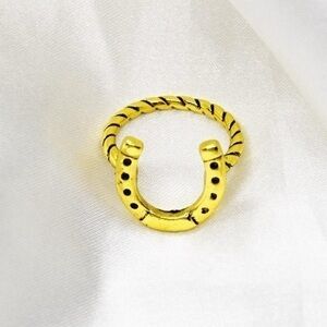 Gold Horseshoe Ring
